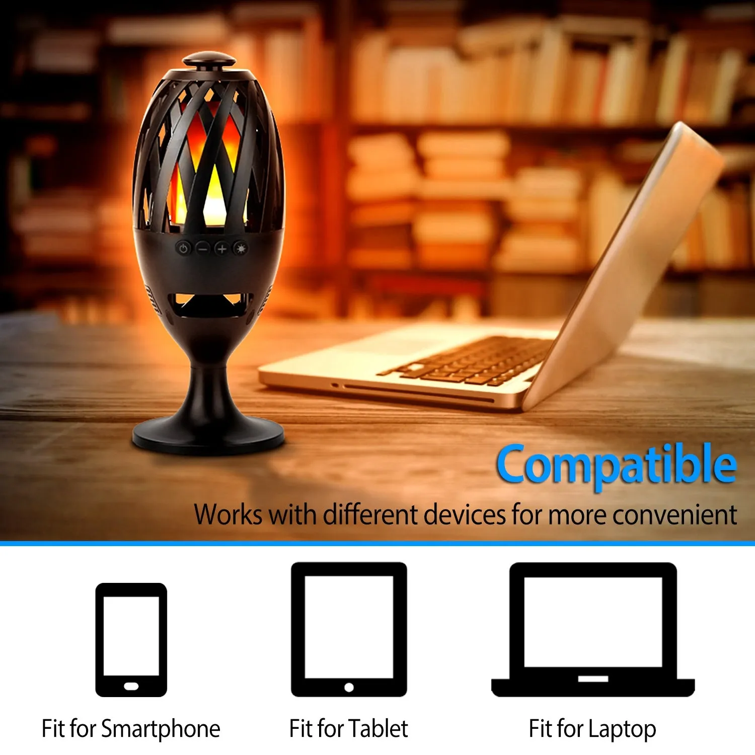 LED Flame Speakers Torch