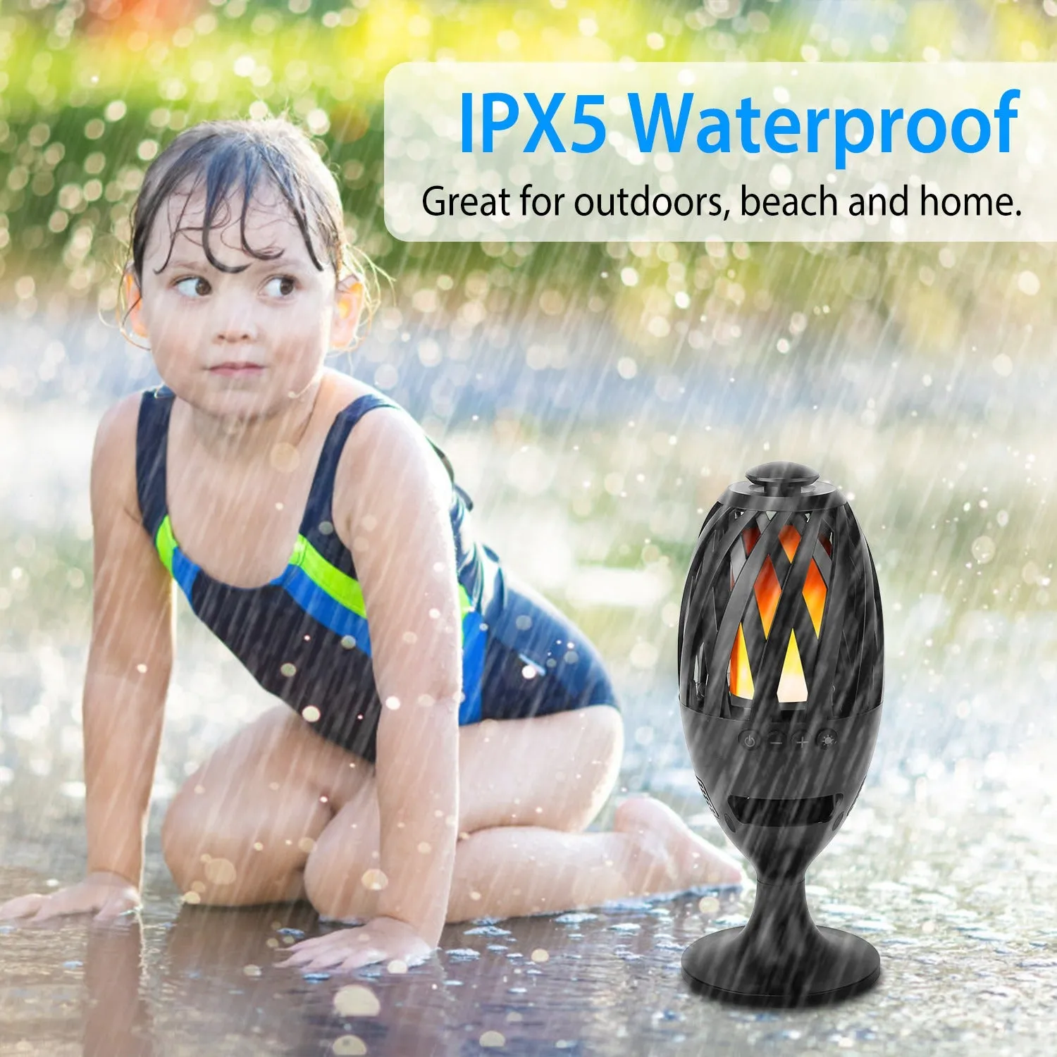 LED Flame Speakers Torch