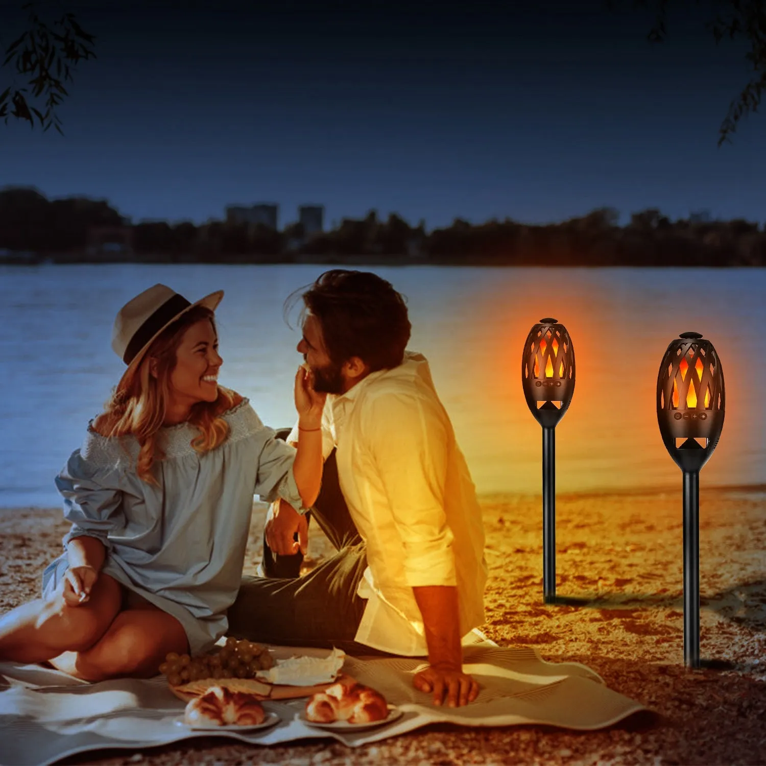 LED Flame Speakers Torch