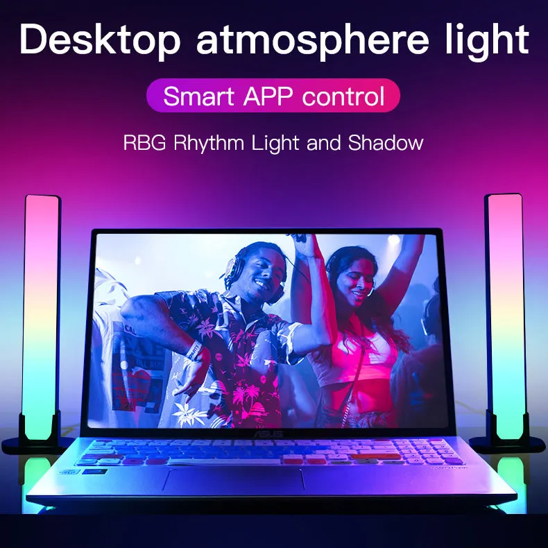 LED RGB Light Bars Works with Alexa & Google Home 2 Pack