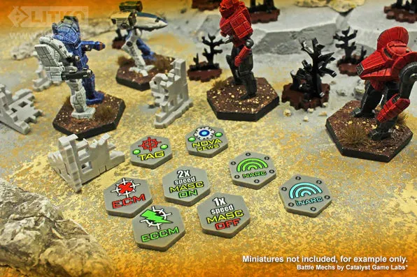 LITKO Premium Printed Mecha Electronic Warfare Token Set (20)