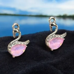 Luxury Duck Pink Stone Charms