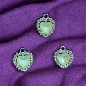 Luxury Heart Charm with Stone