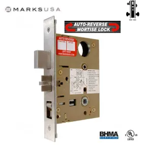 Marks USA - Nova 5A/32D-B4S6 - Mortise Lockset Mechanism w/ Deadbolt  - Singl Cyl - 26D - Entrance - RH - Grade 1