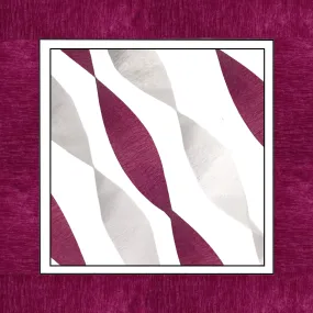 Maroon Plum and White Crepe Paper Streamers 6 Rolls