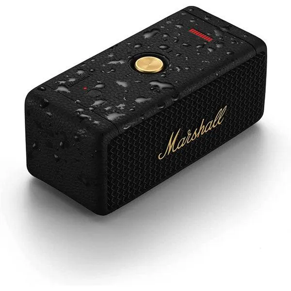 Marshall Emberton II Portable Speaker Black and Brass-MYGH