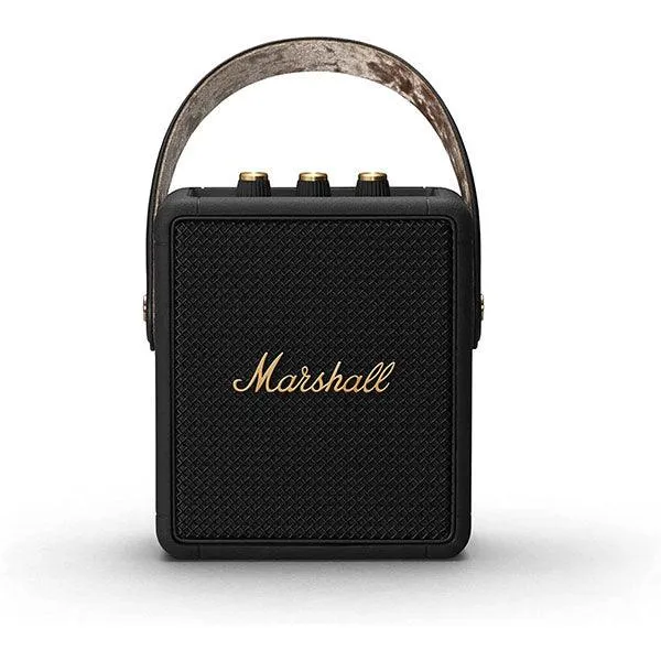 Marshall Stockwell II Portable Speaker Black and Brass-OYSU