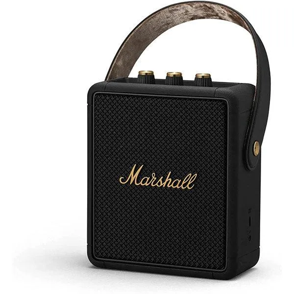 Marshall Stockwell II Portable Speaker Black and Brass-OYSU