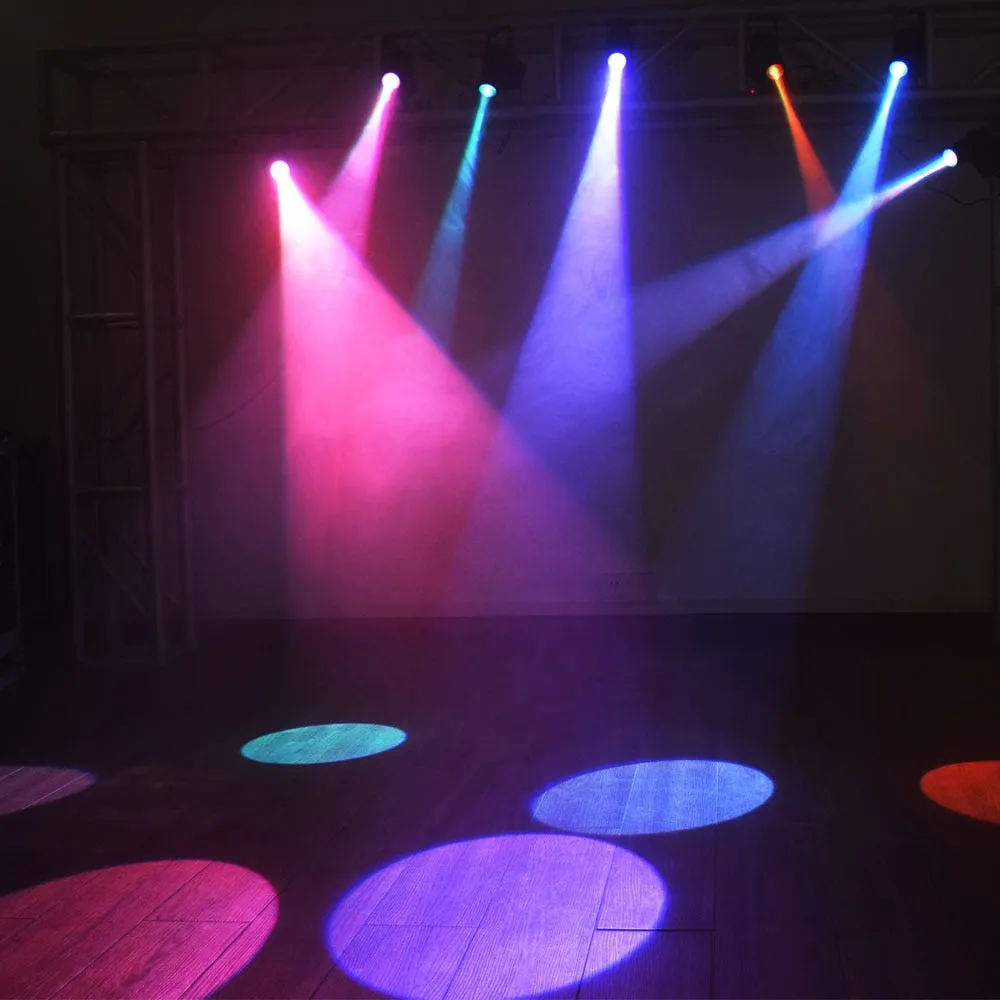 Mini DMX512 Stage Light Disco Beam Led Pinspot Light For DJ Party KTV Mirror Ball Pin Spot Lights Spotlights