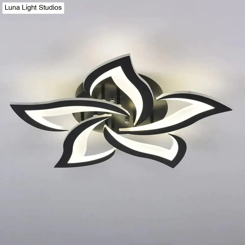 Modern Fashion Designer Black Led Ceiling Light Art Deco Suspended Lamp For Kitchen Living Room Loft Bedroom Home Fxture