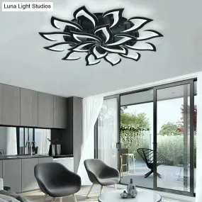 Modern Fashion Designer Black Led Ceiling Light Art Deco Suspended Lamp For Kitchen Living Room Loft Bedroom Home Fxture