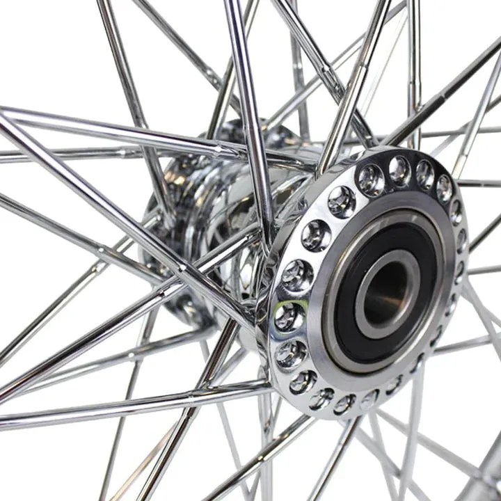 Moto Iron Chrome Front 40 Spoke Spool Hub