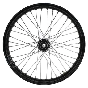 Moto Iron Front 40 Spoke Spool Hub Wheel 21 - Black