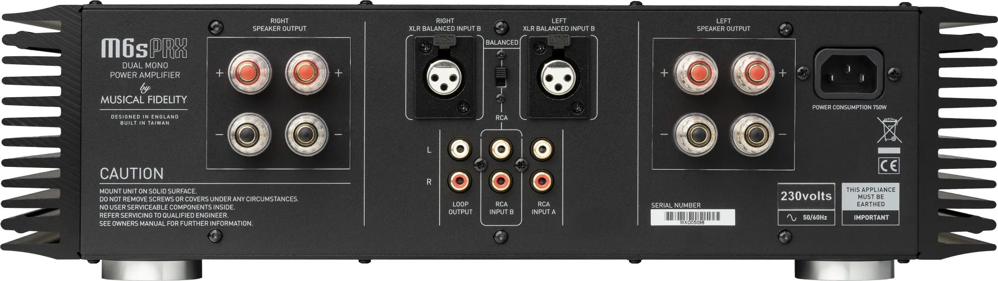 Musical Fidelity M6s PRX Power Amplifier Open Box