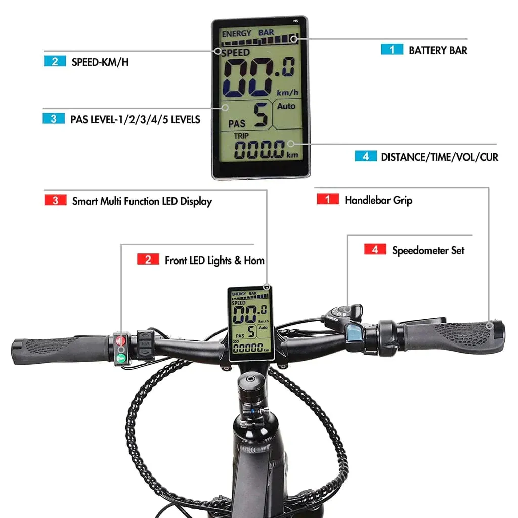 Nakto Discovery 20" Fat Tire 350W 48V Electric Bike