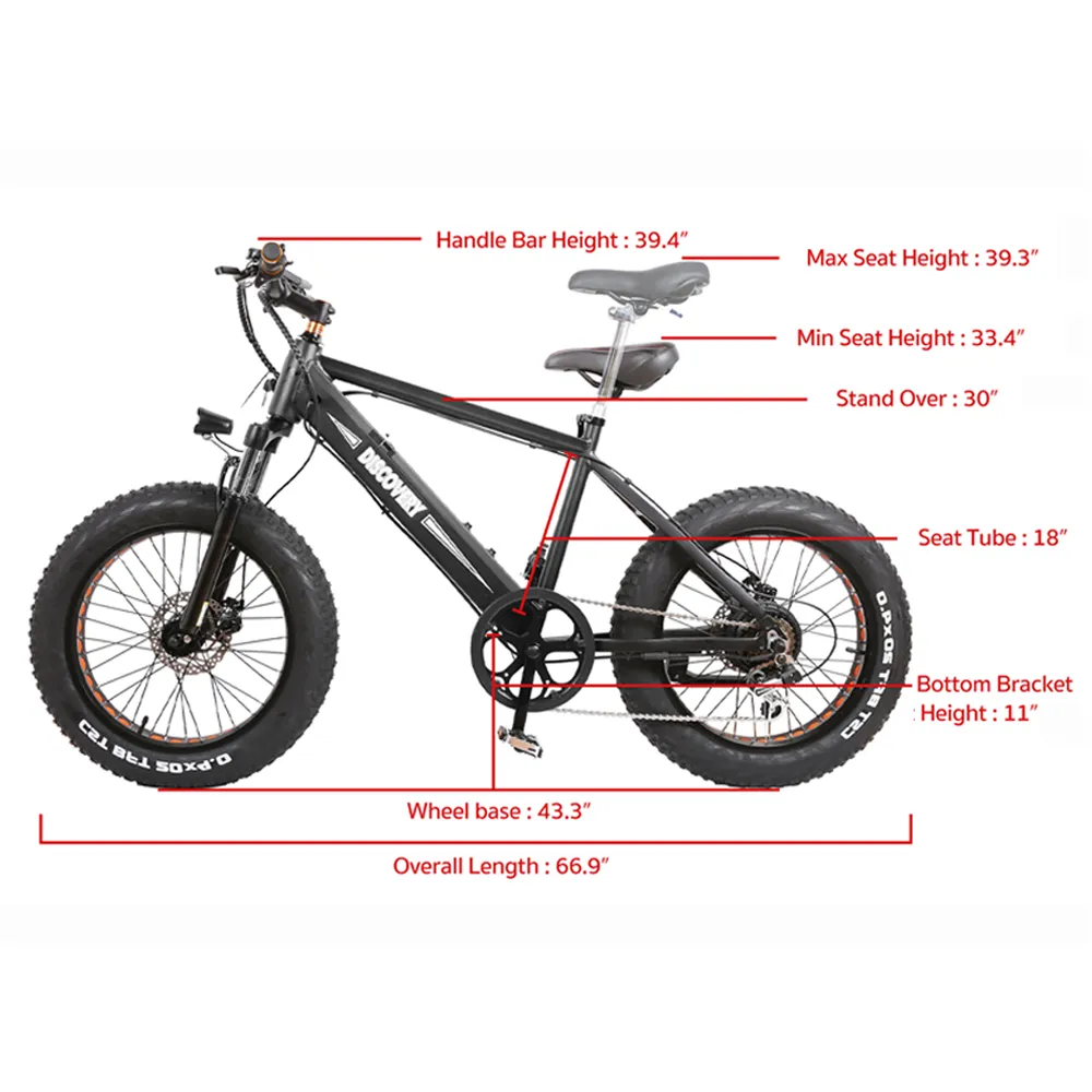 NAKTO Discovery 48V/10Ah 350W Fat Tire Electric Bike