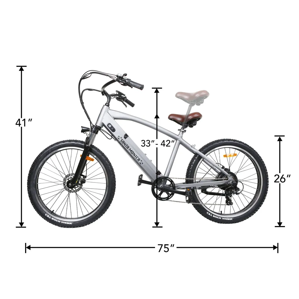 NAKTO Santa Monica 48V/10Ah 750W Fat Tire Electric Bike