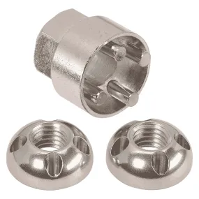 Narva M6 X 1.0 Security Nuts (2) 74422