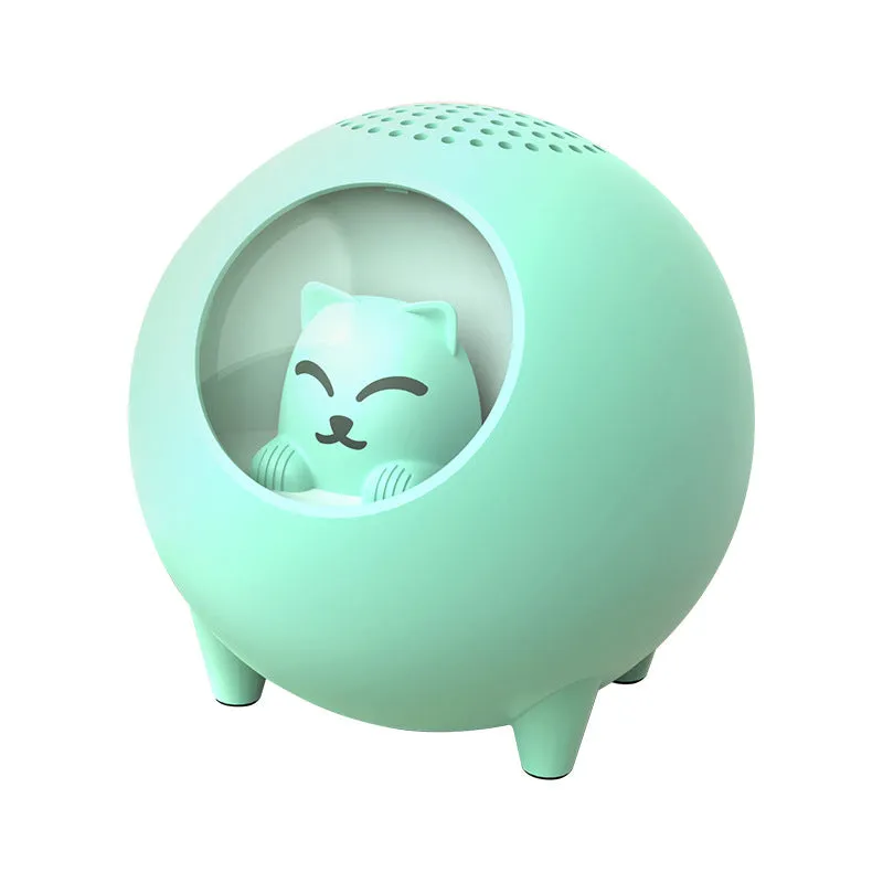 New Creative Cat Bluetooth Speaker Cartoon Mini Lock and Load Spray Portable Card Subwoofer Mini Bluetooth Speaker