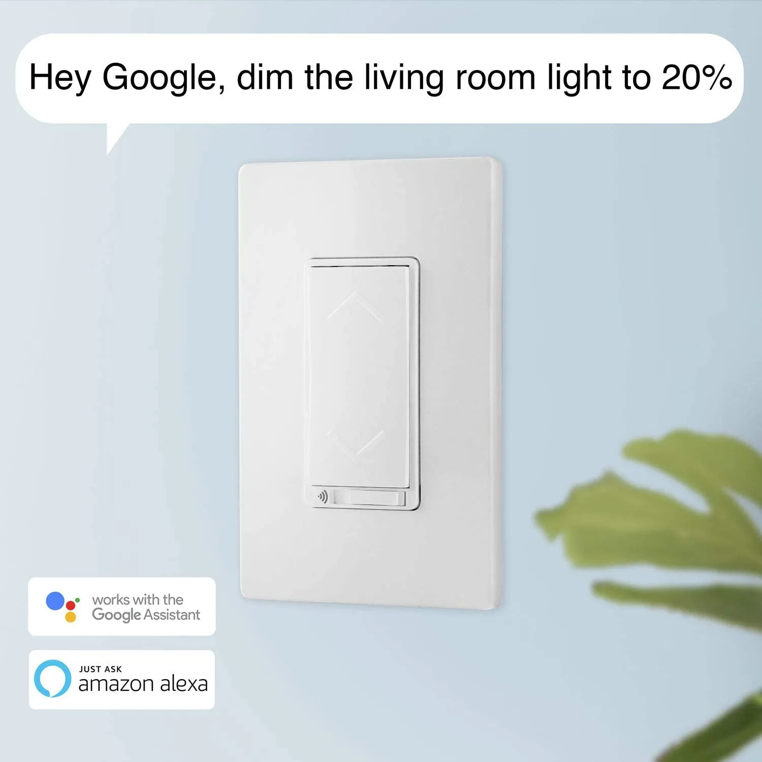 New TOPGREENER Smart Wi-Fi Dimmer Switch, Dim Lighting from Anywhere, in-Wall, Single Pole or 3-Way, No Hub Required, Works with Amazon Alexa and Google Assistant, TGWF500D