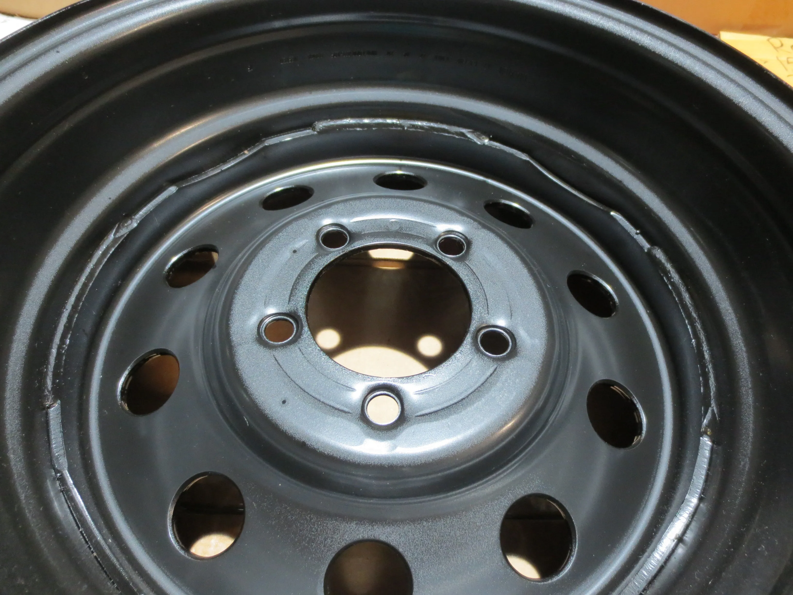 New Trailer Steel BLACK Mod 15" x 6 Wheel 5 LUG Rim 5 on 4.5" Bolt Pattern 2830#