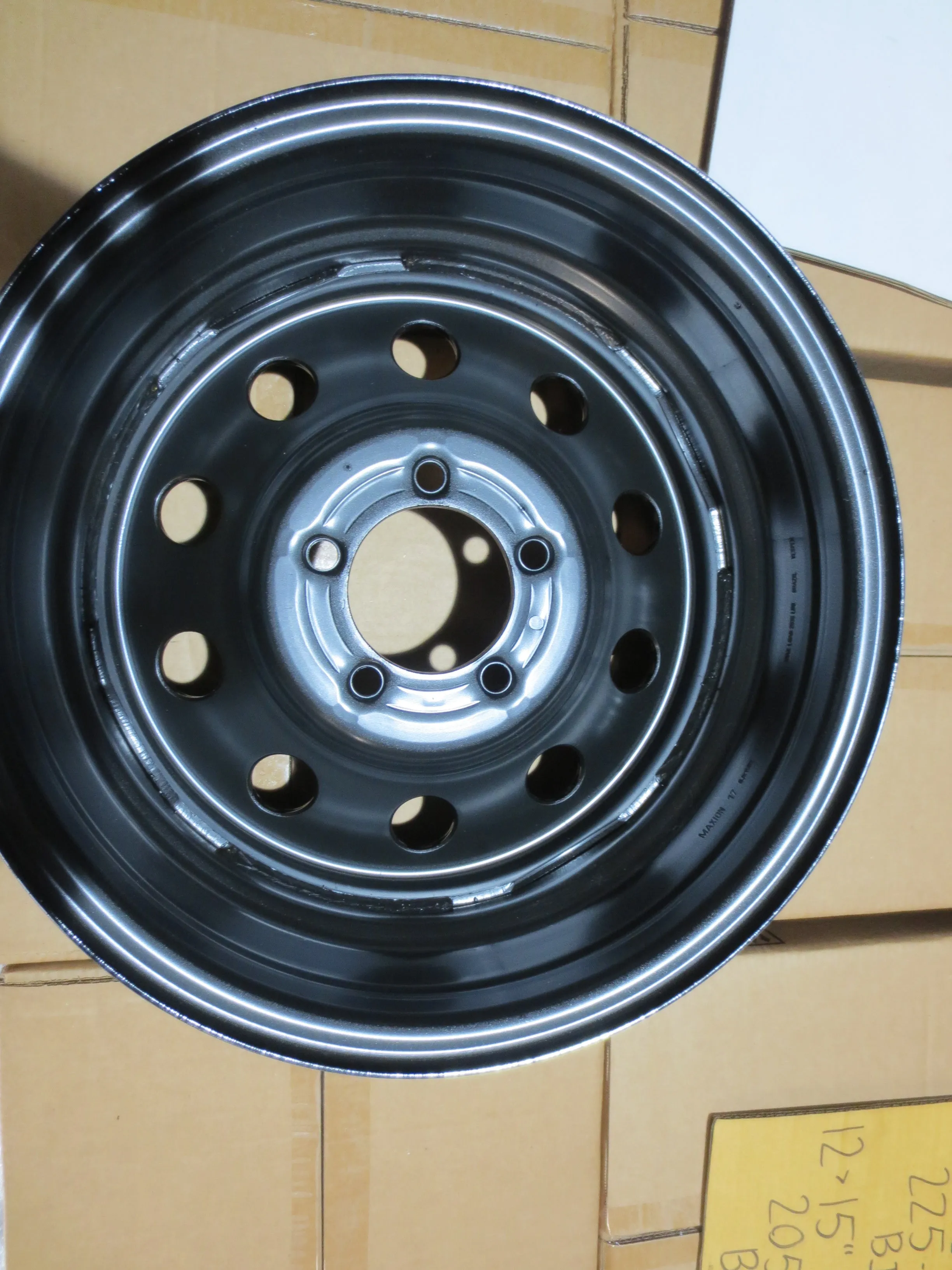 New Trailer Steel BLACK Mod 15" x 6 Wheel 5 LUG Rim 5 on 4.5" Bolt Pattern 2830#