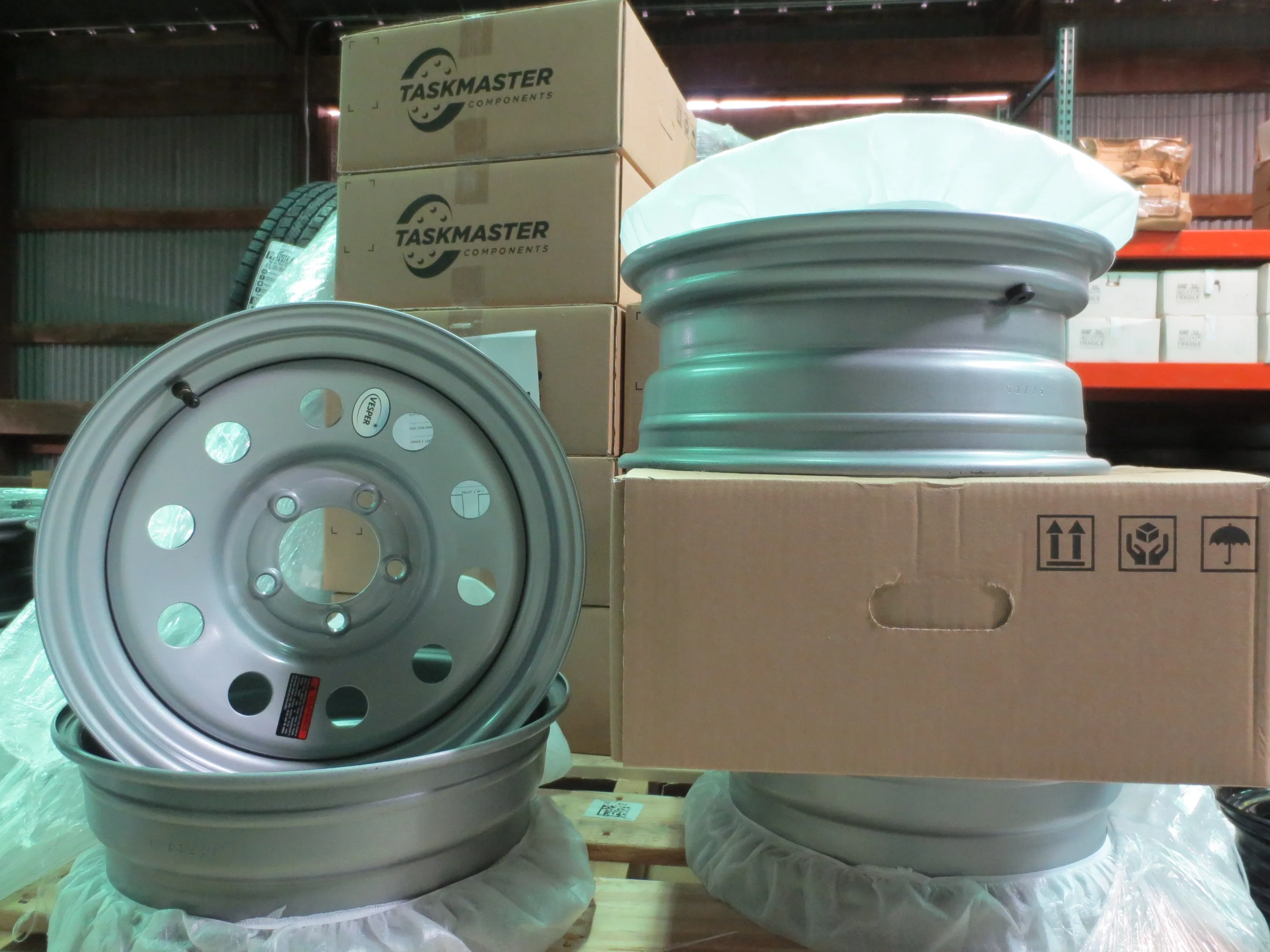New Trailer Steel SILVER Mod 15" x 6 Wheel 5 LUG Rim 5 on 4.5" Bolt Pattern 2830#
