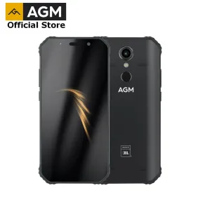 OFFICIAL AGM A9 JBL Co-Branding 5.99" FHD  4G 32G Android 8.1 Rugged Phone 5400mAh IP68 Waterproof Smartphone Quad-Box Speakers