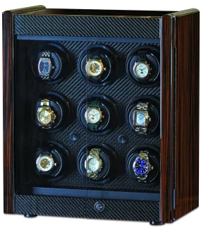 Orbita - Avanti 9 Watch Winder | Macassar/Carbon