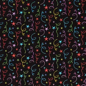 Party Time - Stars and Streamers Multi Yardage