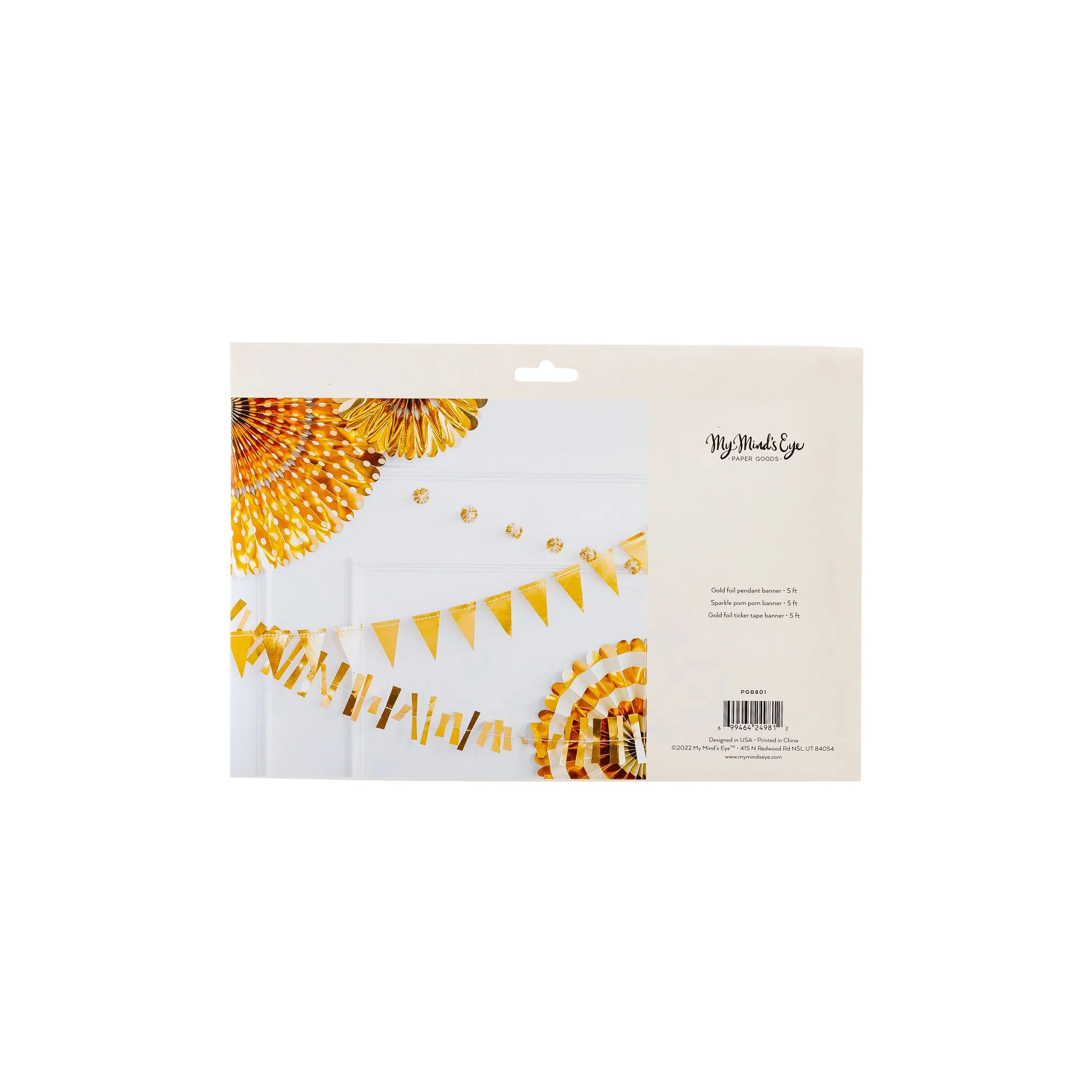 PGB801 - Gold Mini Banner Set