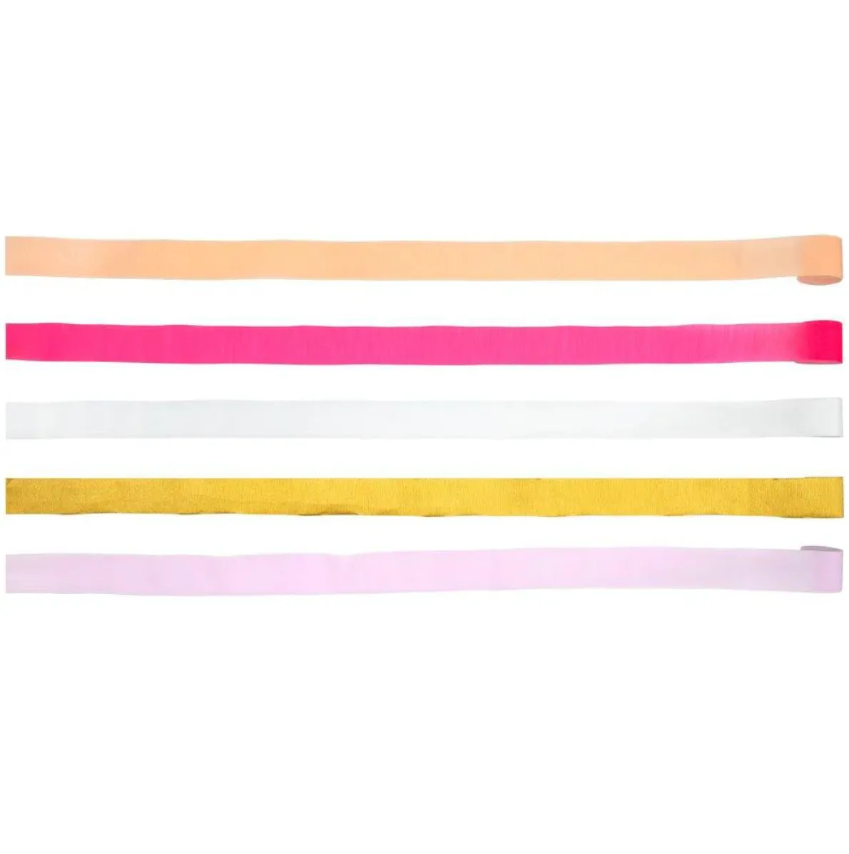 pink crepe paper streamers