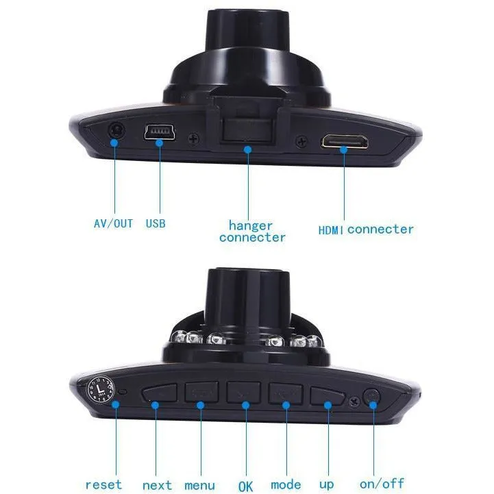 Podofo A2 Car Dashcam (DVR, HD 1080P, 140 Degree, Night Vision, G-Sensor)