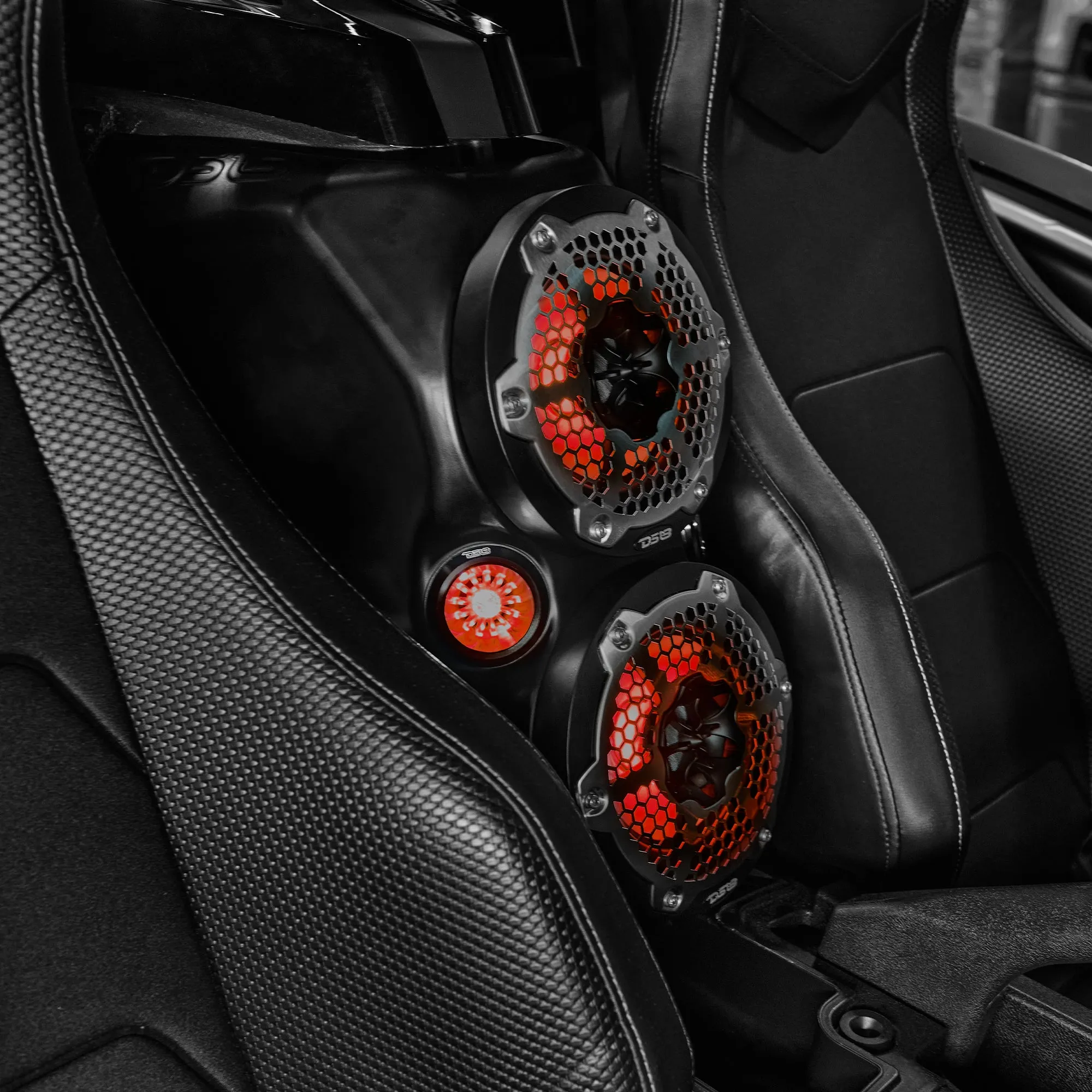 Polaris Slingshot Waterfall Center Console 2 X 6.5" Speakers & 2 X 2.28" Bullet Tweeter Empty Enclosure | 2015 - Current