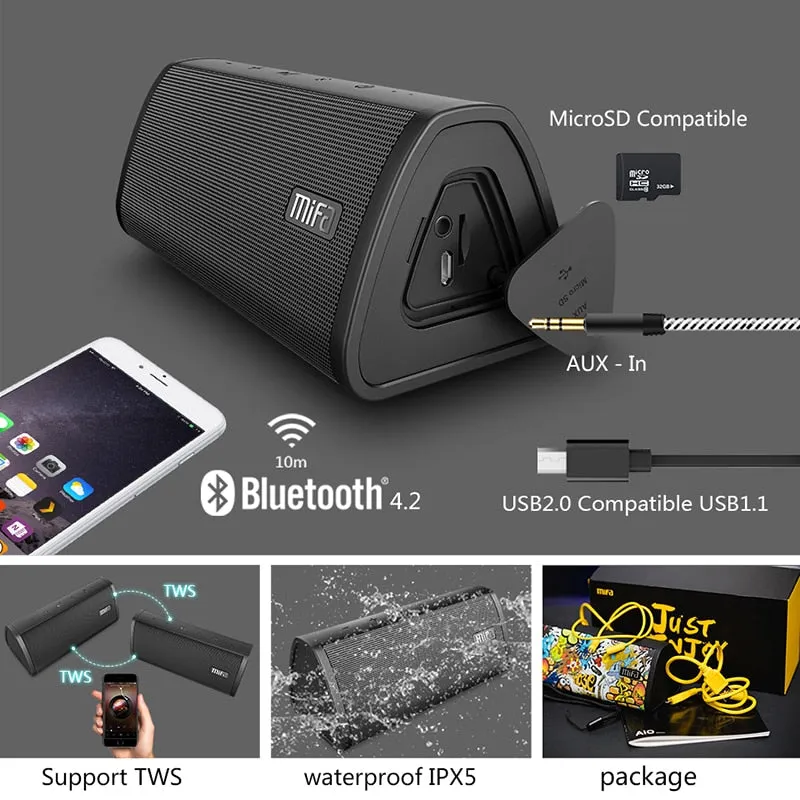 Portable Water Resistant Bluetooth Speaker