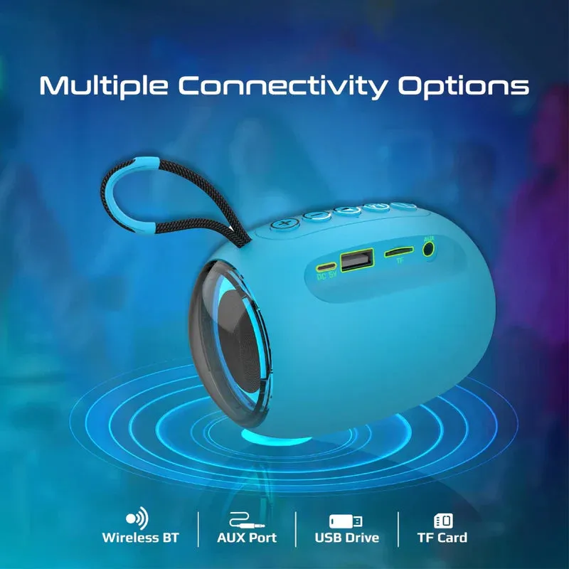 Promate Capsule-3 LumiFlux™ HD Wireless Speaker - Blue - TJRWUP2