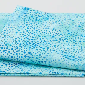 Rainbow Celebration Batiks - Dot Teal Chameleon 2 Yard Cut