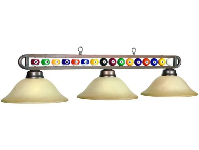 Ram Gameroom Products Billiard Balls Three-Light Pool Table Light
