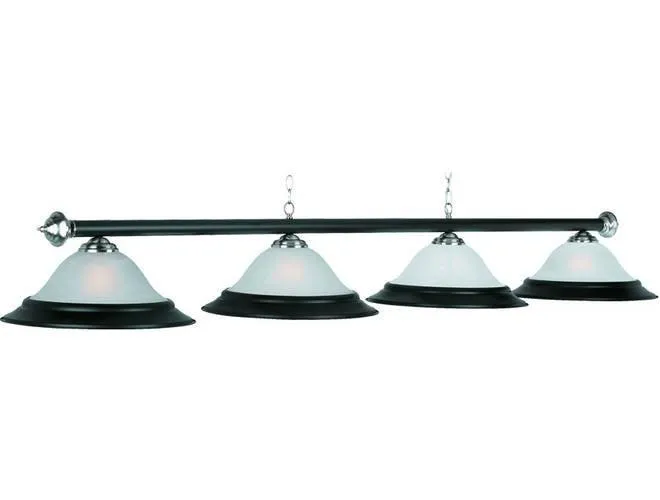 Ram Gameroom Products Metal Trim 4 Shade Pool Table Lights