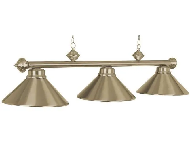 Ram Gameroom Products Metallic 3-Lamp Bar Pool Table Light