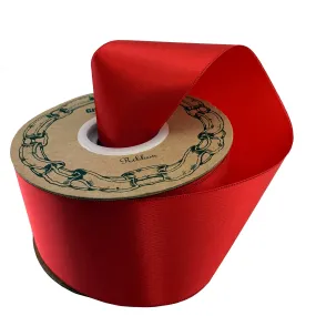Red Satin Christmas Tree Ribbon - 2" x 50 Yards