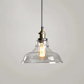 Retro Industrial Glass Pendant Lights for Bars - 1-Light Hanging Fixtures