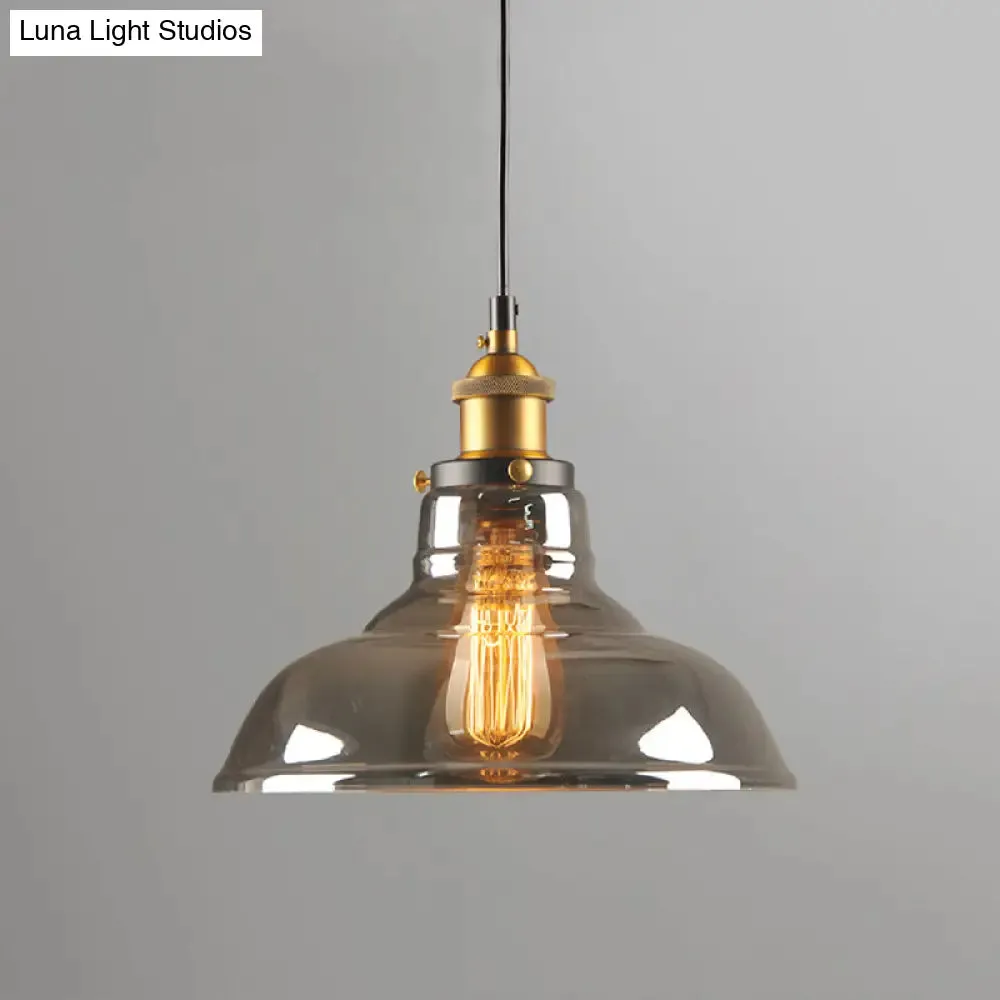 Retro Industrial Glass Pendant Lights for Bars - 1-Light Hanging Fixtures