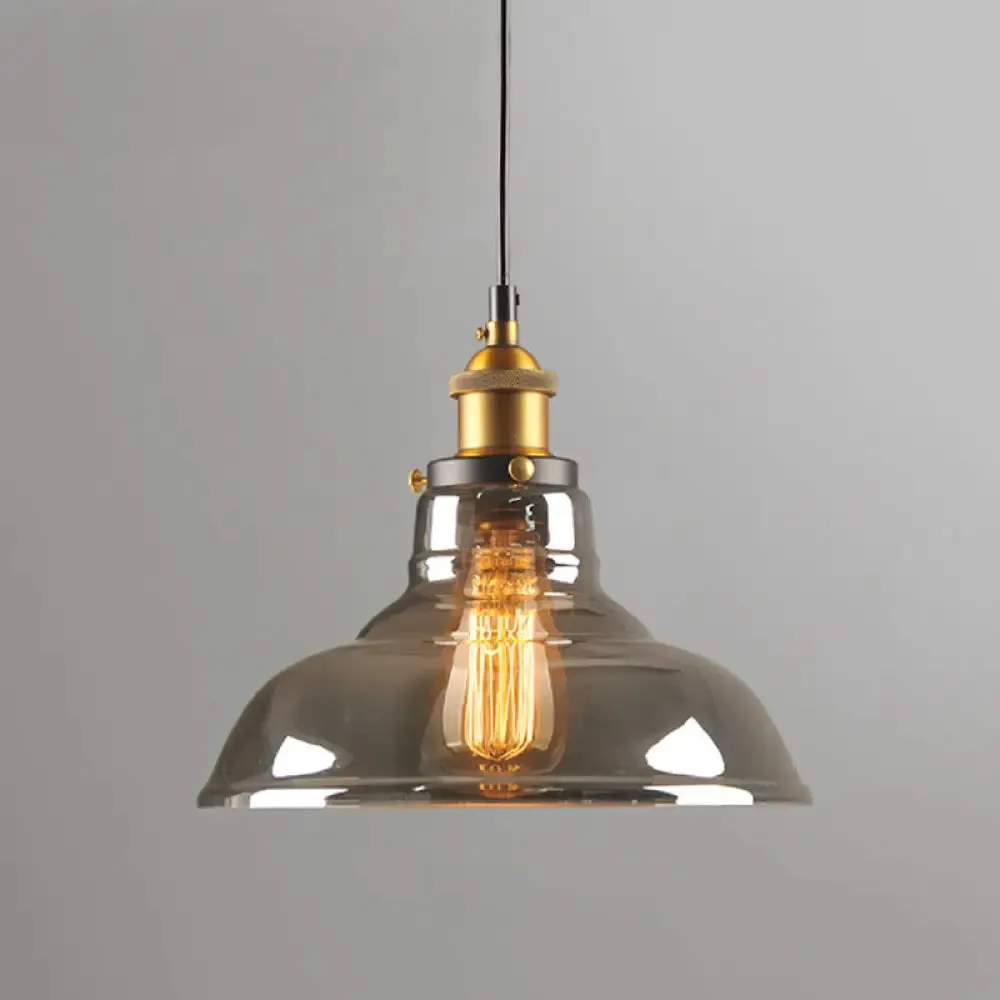 Retro Industrial Glass Pendant Lights for Bars - 1-Light Hanging Fixtures