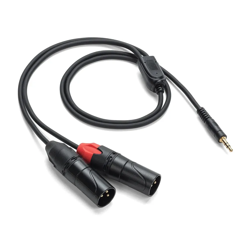 Samson TOURtek PRO TPADXM8 1 / 3 Meters 3.5mm to Dual 3 Pin XLR Male Breakout Cable with PVC Jacket, Gold Plated Neutrik Connectors and Copper Mesh Shielding | ESATPADXM83 ESATPADXM89