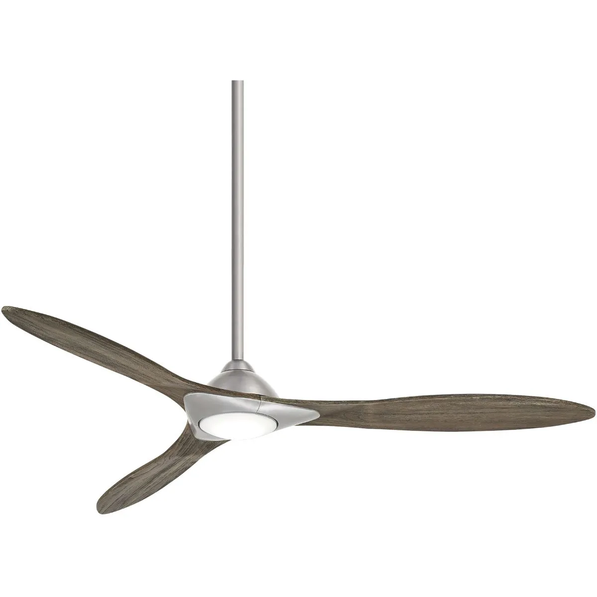 Sleek LED 60" Smart Ceiling Fan with Remote, Brushed Nickel