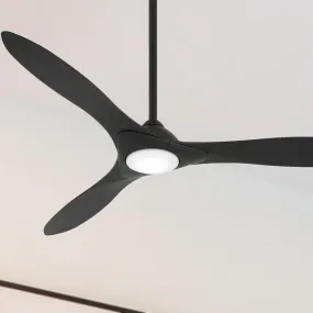 Sleek LED 60" Smart Ceiling Fan with Remote, Coal