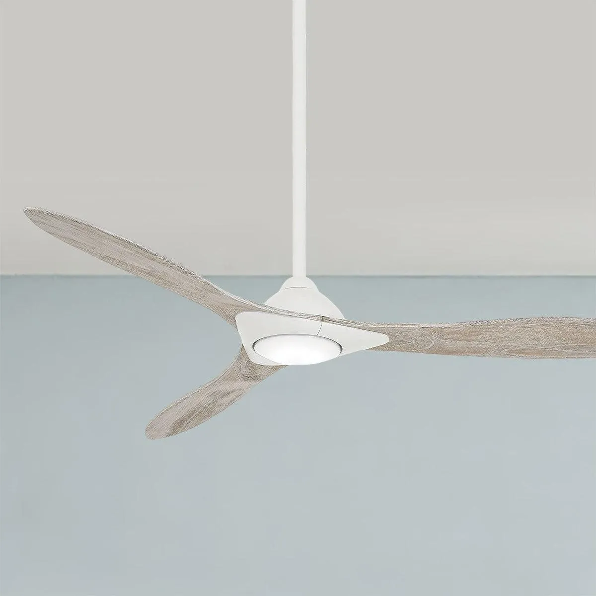 Sleek LED 60" Smart Ceiling Fan with Remote, Flat White