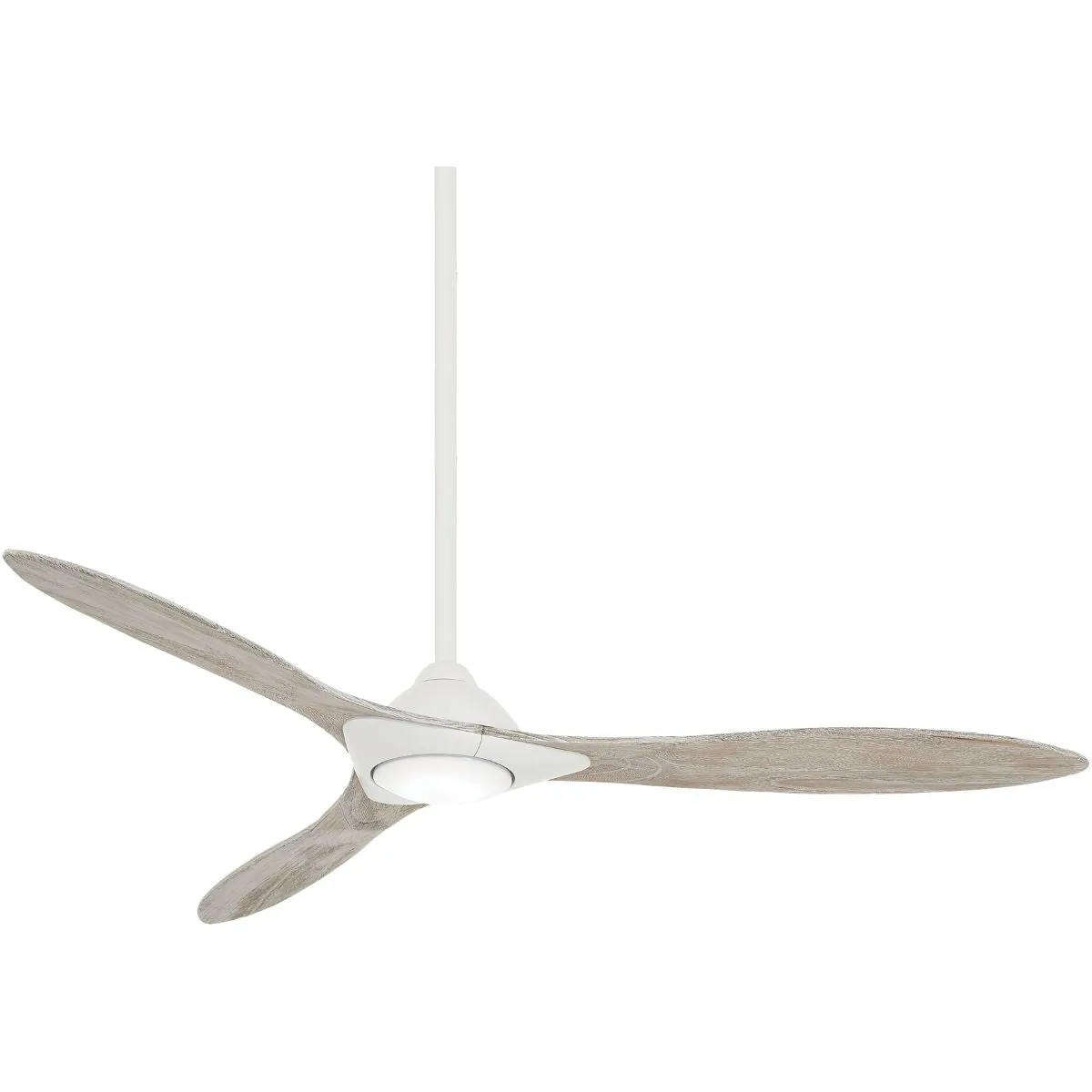 Sleek LED 60" Smart Ceiling Fan with Remote, Flat White