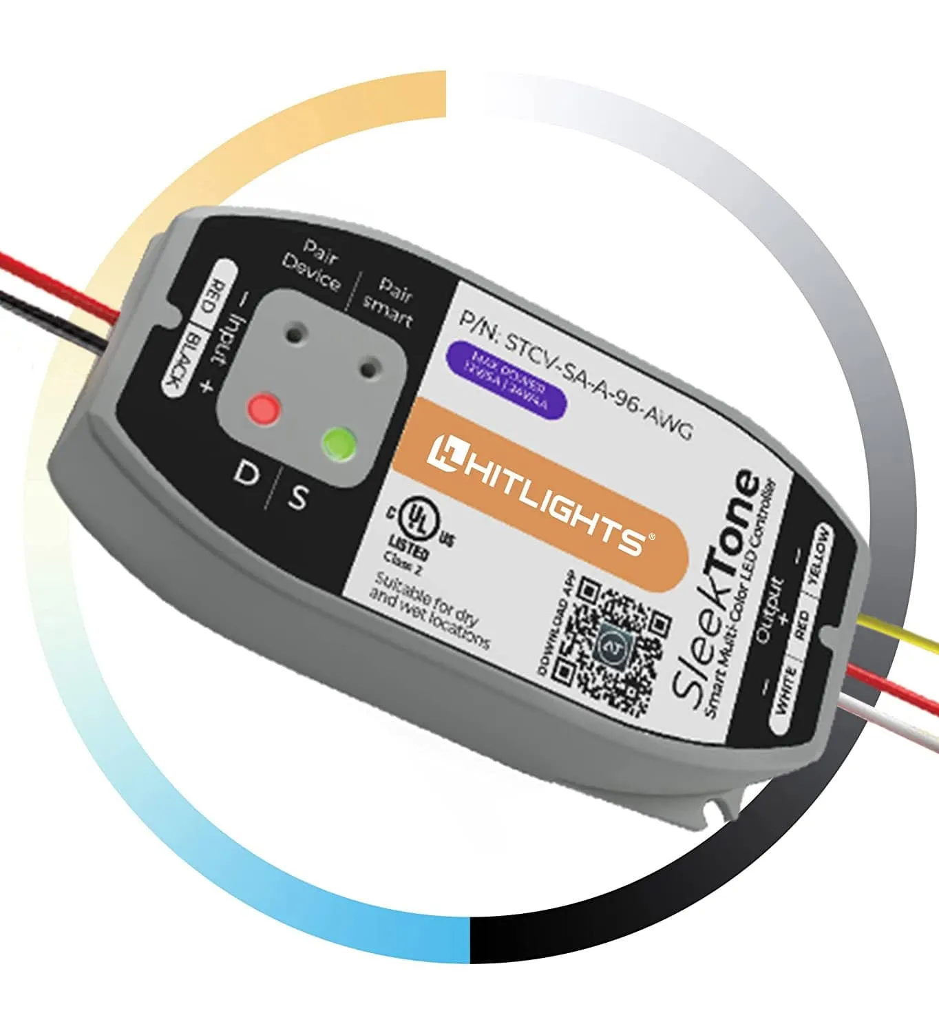 SleekTone CV, 12-24V DC RF/ Smart LED Controller, Tunable White